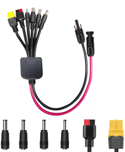 ensemble de connecteurs polyvalents pour panneau solaire portable Kodak – adaptateurs multiples pour compatibilité universelle