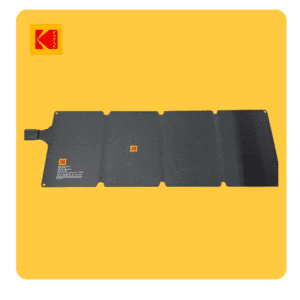 Dos du panneau solaire portable KODAK 36 W pliable – vue arrière du module SunPower