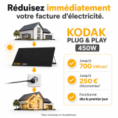 Kit solaire 450W plug & play avec micro-onduleur – Kodak – Image 2